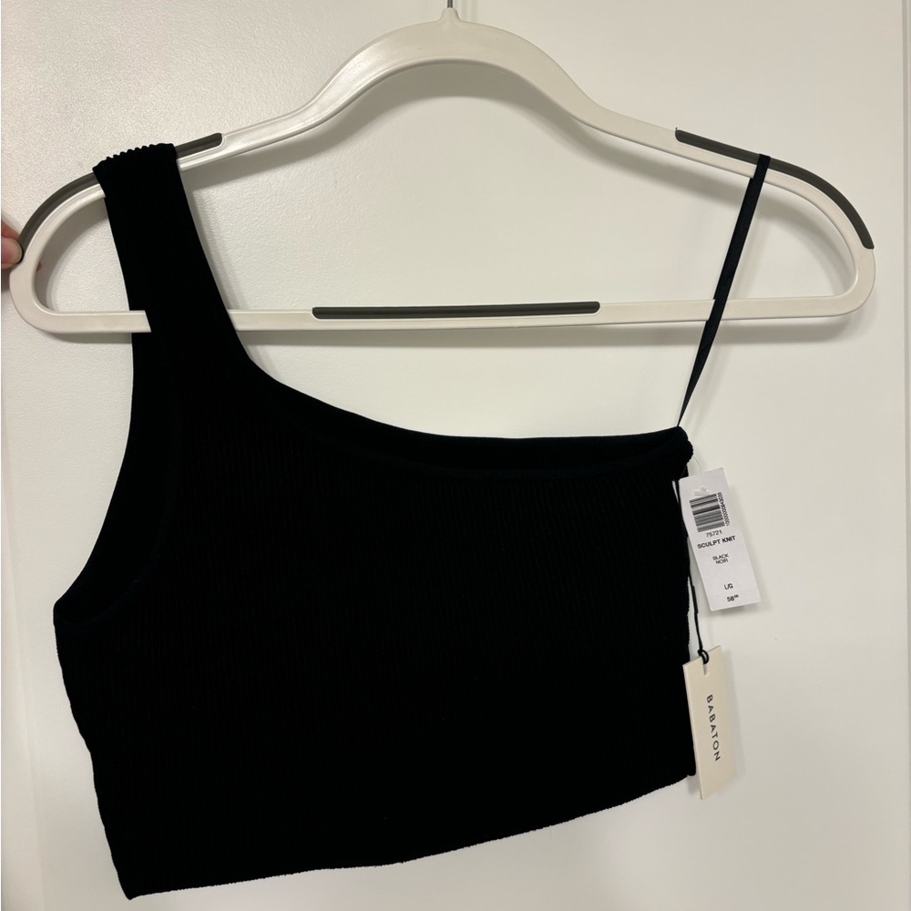 Aritizia One Shoulder Black Top